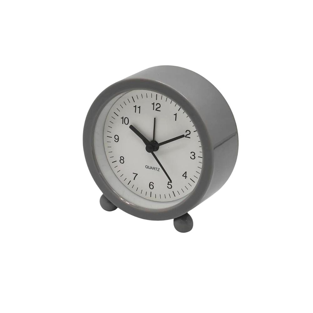 นาฬิกาปลุกตั้งโต๊ะทรงกลม ไซซ์ M (คละสี)