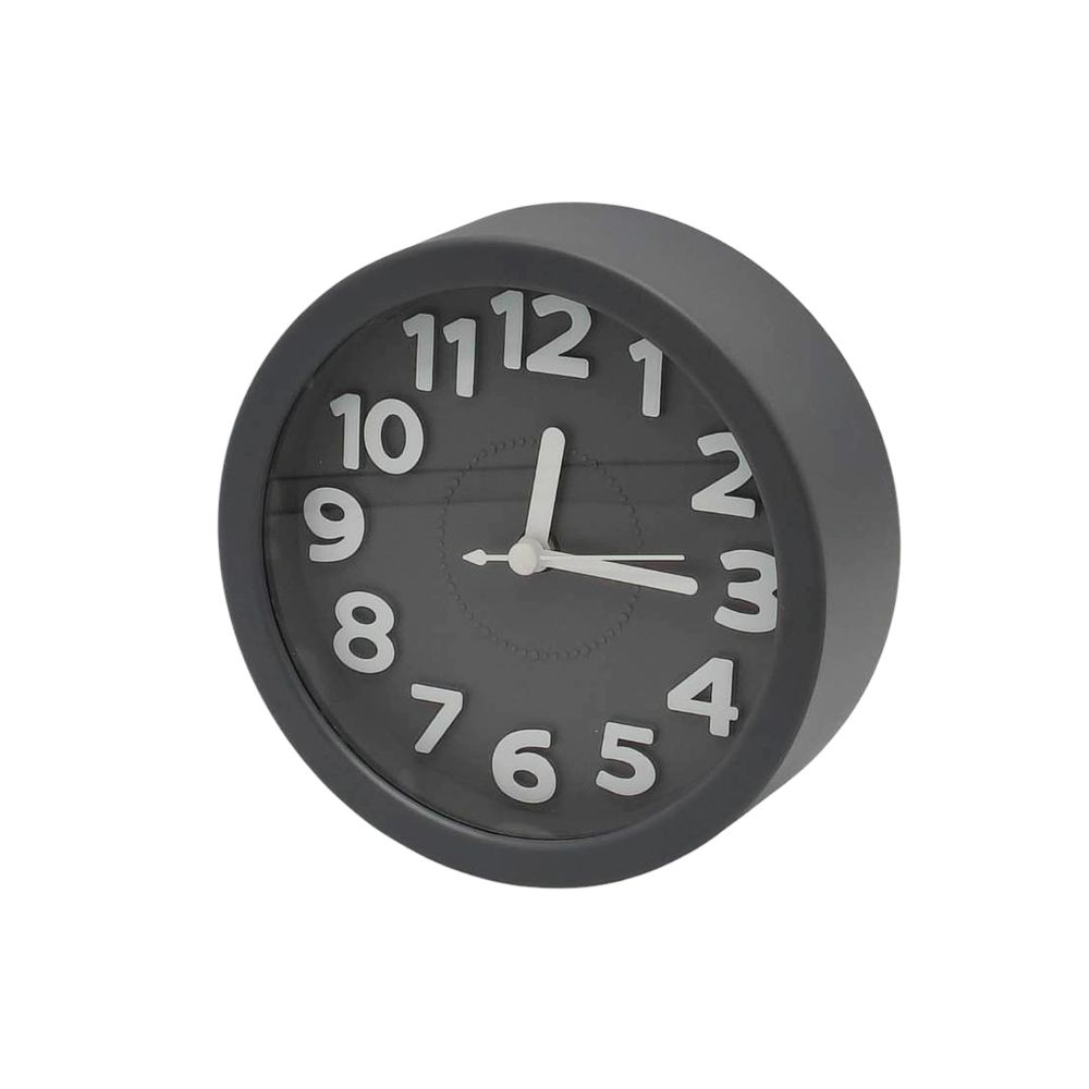 นาฬิกาปลุกตั้งโต๊ะทรงกลม ไซซ์ L (คละสี)