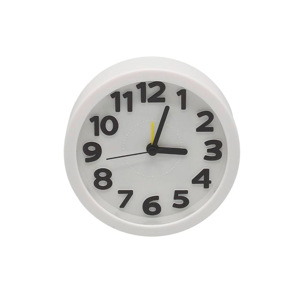 นาฬิกาปลุกตั้งโต๊ะทรงกลม ไซซ์ L (คละสี)