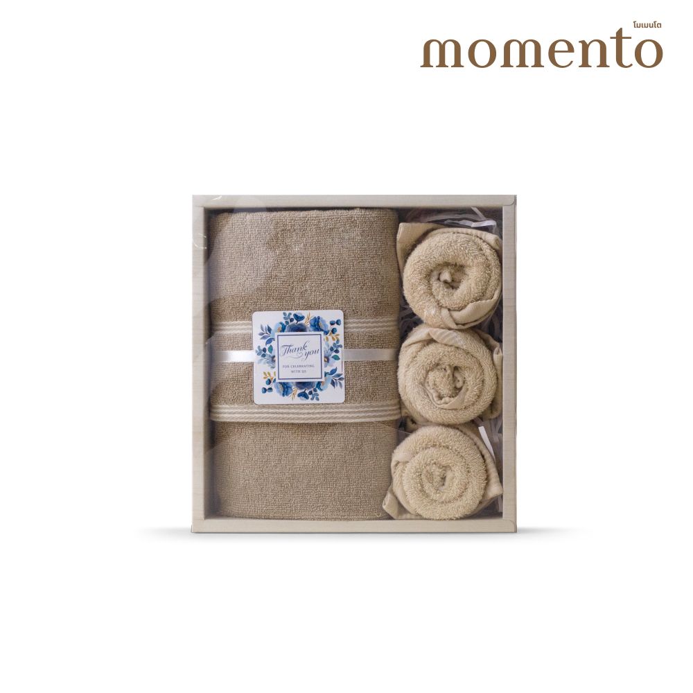 โมเมนโต กิ๊ฟเซ็ท ผ้าขนหนู C (คละแบบ)