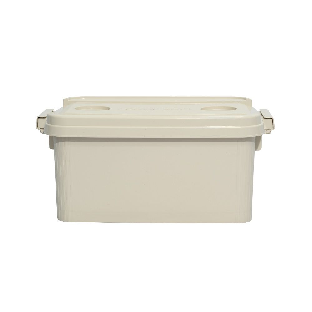LOCK N LOCK TORAGE BOX WITH WHEELS IVORY 42 L