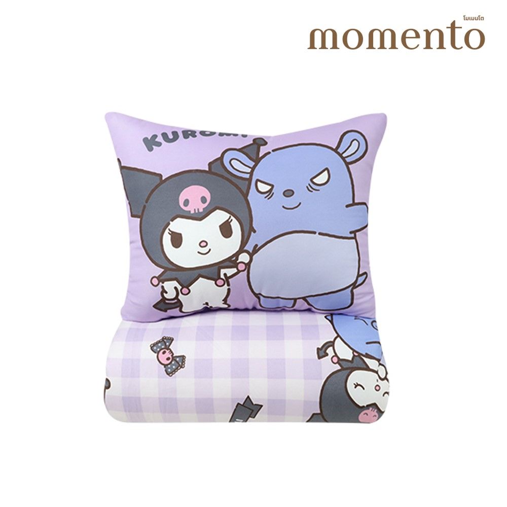MOMENTO หมอนไดคัทซานริโอ+ผ้านวมบาง 50X60 นิ้ว (คละแบบ)