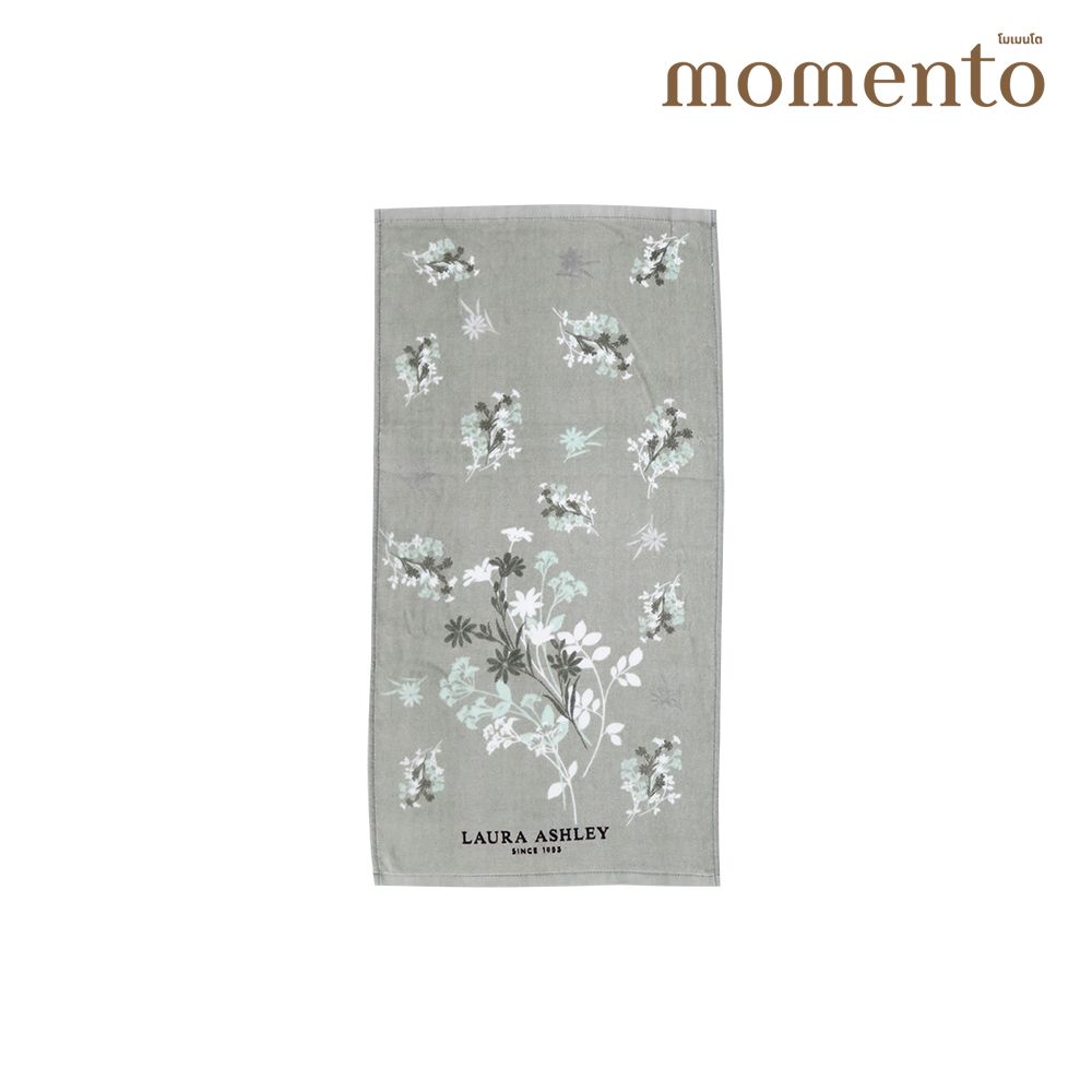 MOMENTO TOWEL LAURA ASHLEY GREY 27X54 INCH + 15X30 INCH