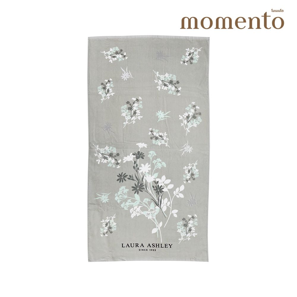 MOMENTO TOWEL LAURA ASHLEY GREY 27X54 INCH + 15X30 INCH
