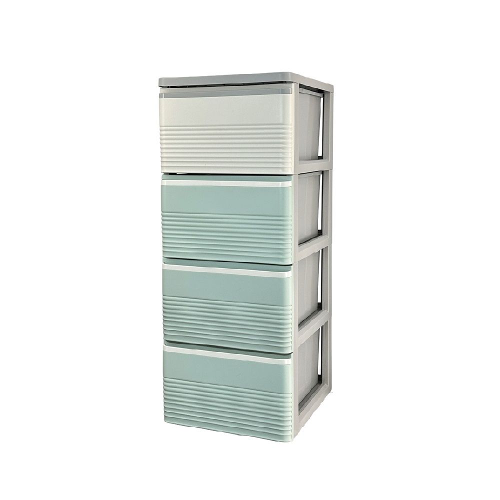 ตู้ลิ้นชัก STRIPE สีเขียว 4 ชั้น