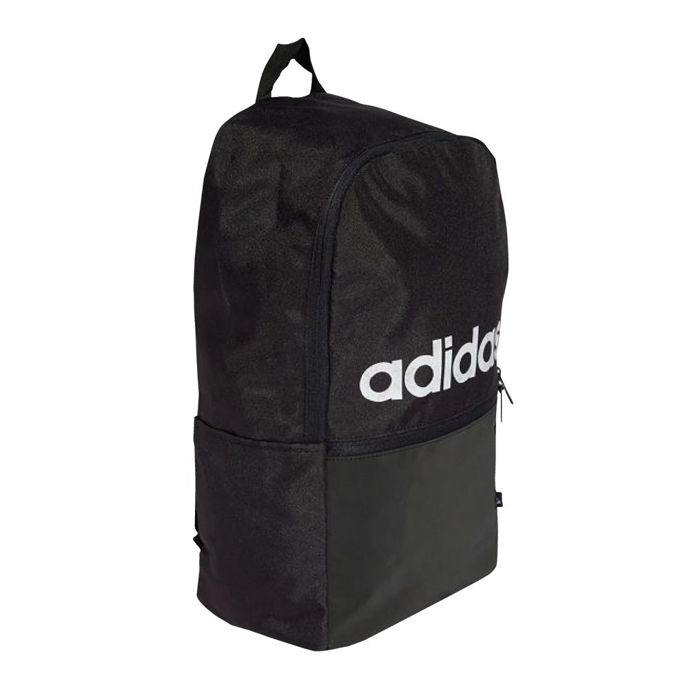 ADIDAS กระเป๋าเป้สะพายหลัง สีดำ พิมพ์ชื่อ ADIDAS ฟรีไซซ์