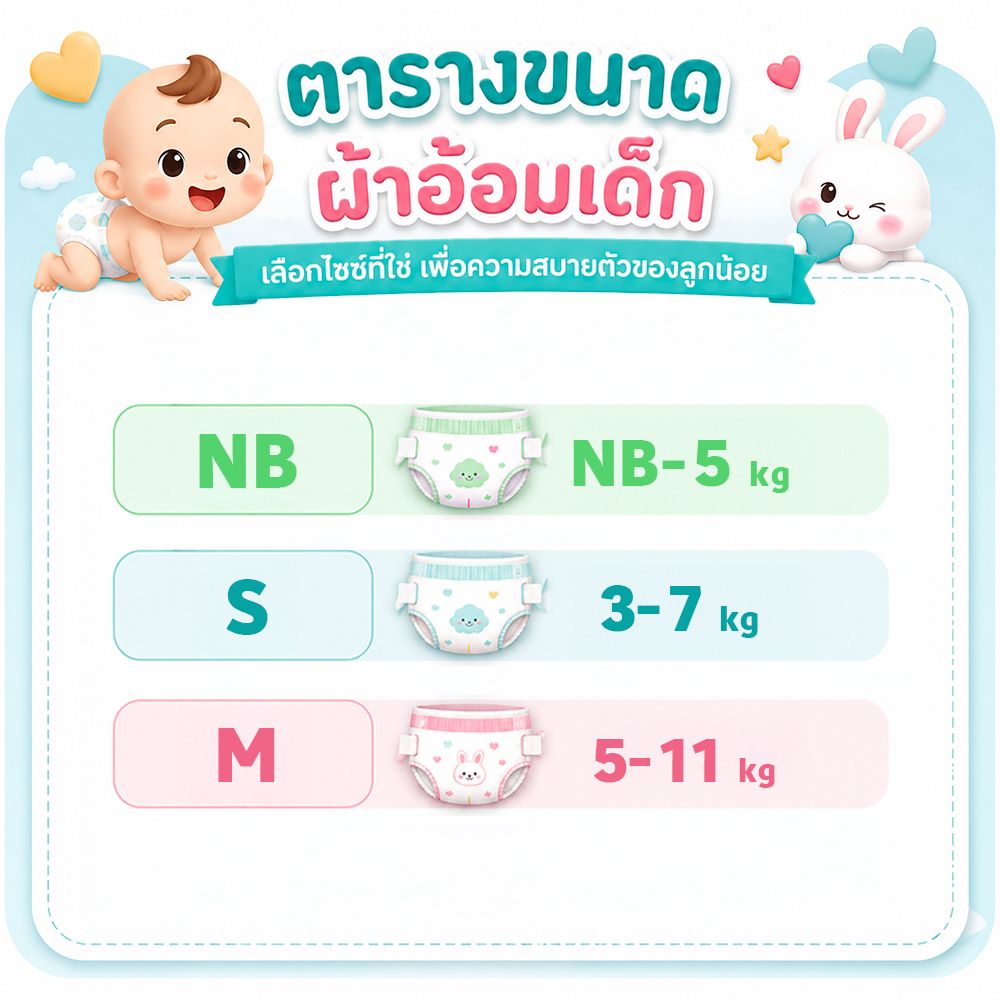 เบบี้เลิฟ ผ้าอ้อมแบบเทป ไซซ์ S 78 ชิ้น แพ็ค 3