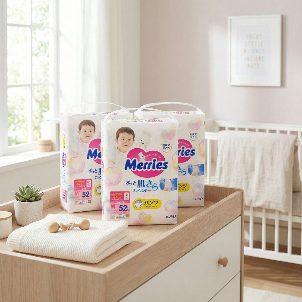MERRIES PANTS SIZE M 52 PCS. PACK3