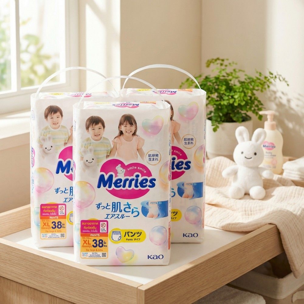 MERRIES PANTS SIZE XL 38 PCS. PACK3