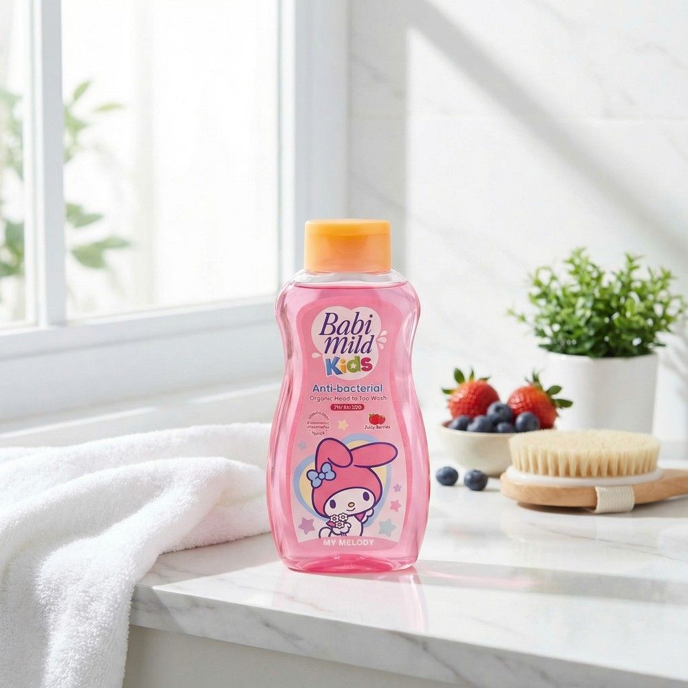 BABI MILD KIDS HEAD TO TOE JUICY BERRIES 190ML