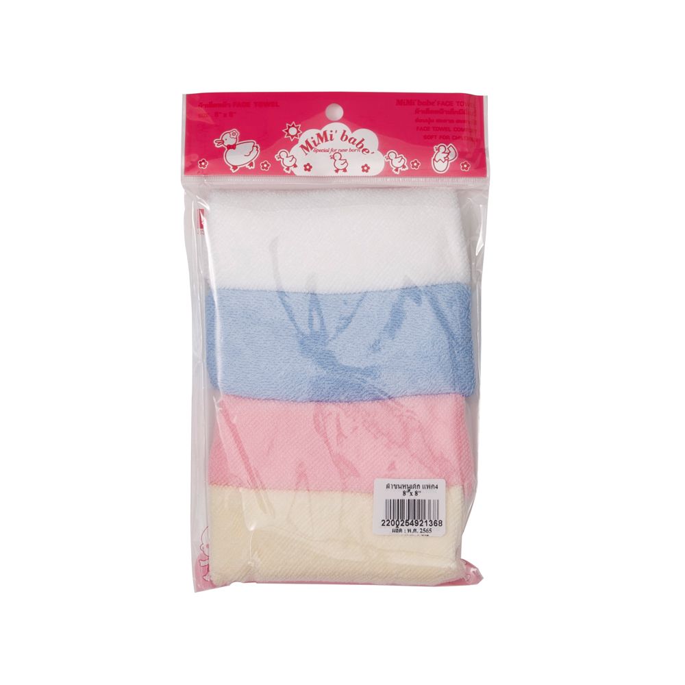 MIMIผ้าขนหนูเด็ก8X8แพค4