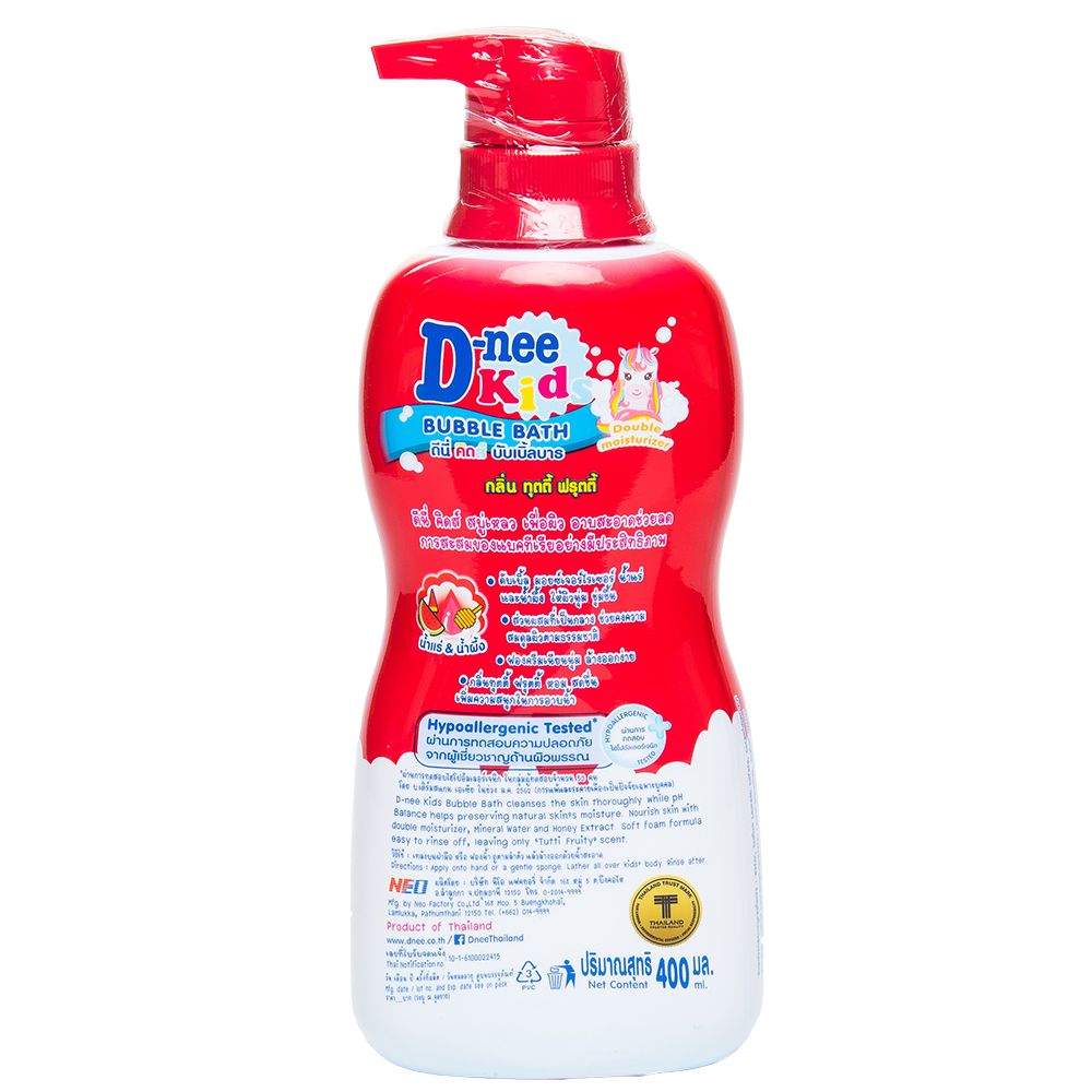 ดีนี่ คิดส์ สบู่เหลว บับเบิ้ลบาธ แดง 350 มล.