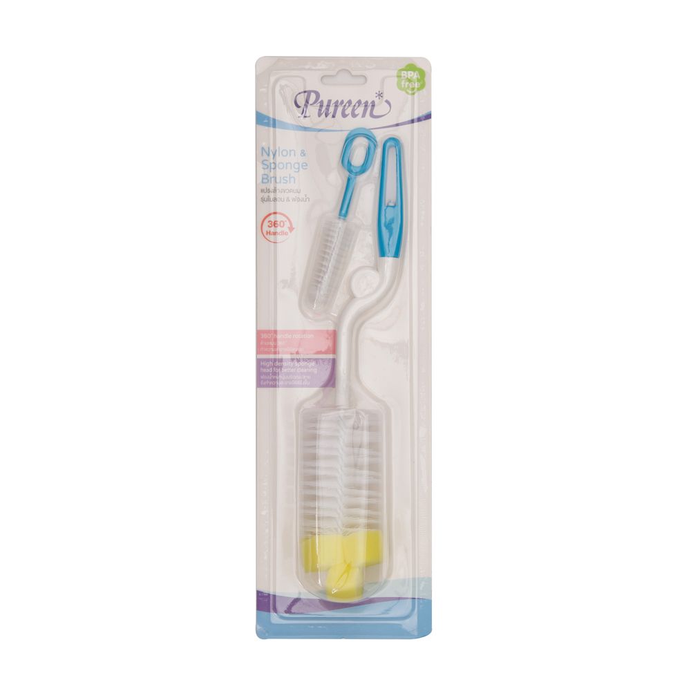 PUREEN SWIRL NYLON AND SPONGE BRUSH