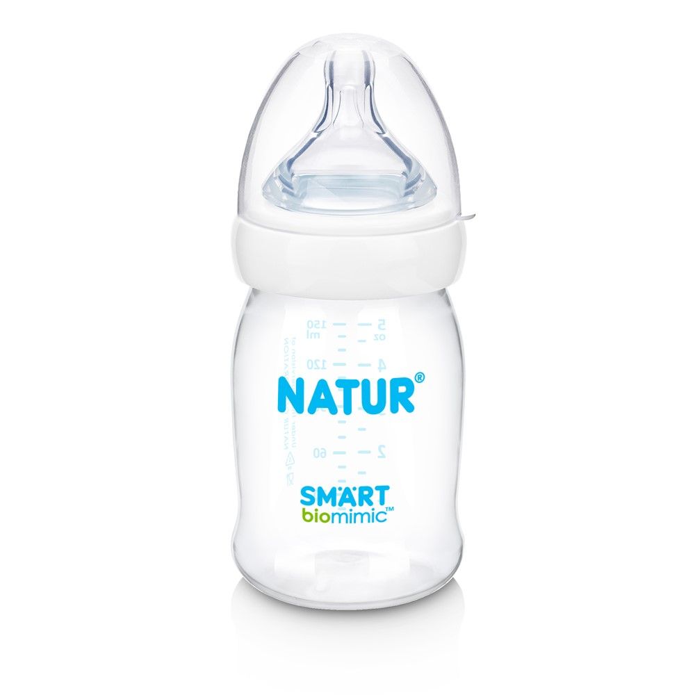 เนเจอร์ขวดนมสมาร์ทไม่ดูดไม่ไหลPP 5 ออนซ์