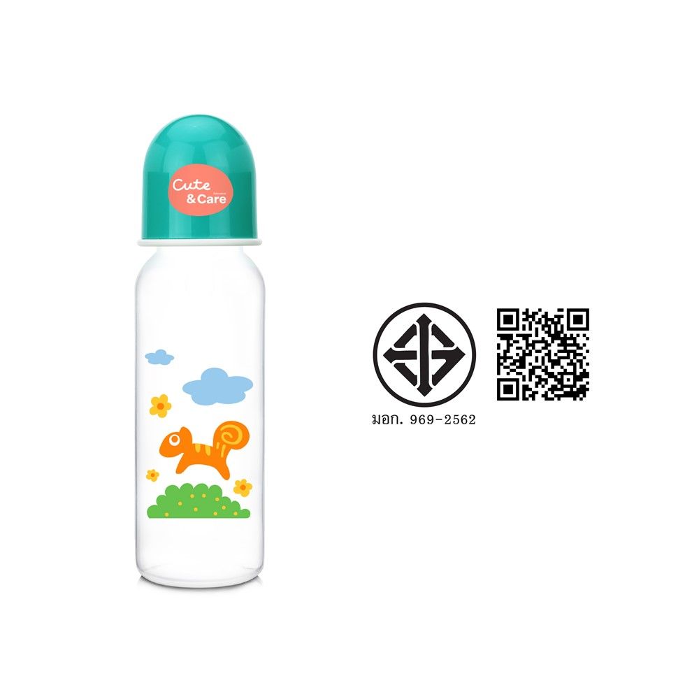 คิ้วท์แอนด์แคร์ขวดนมทรงกลม 8 ออนซ์