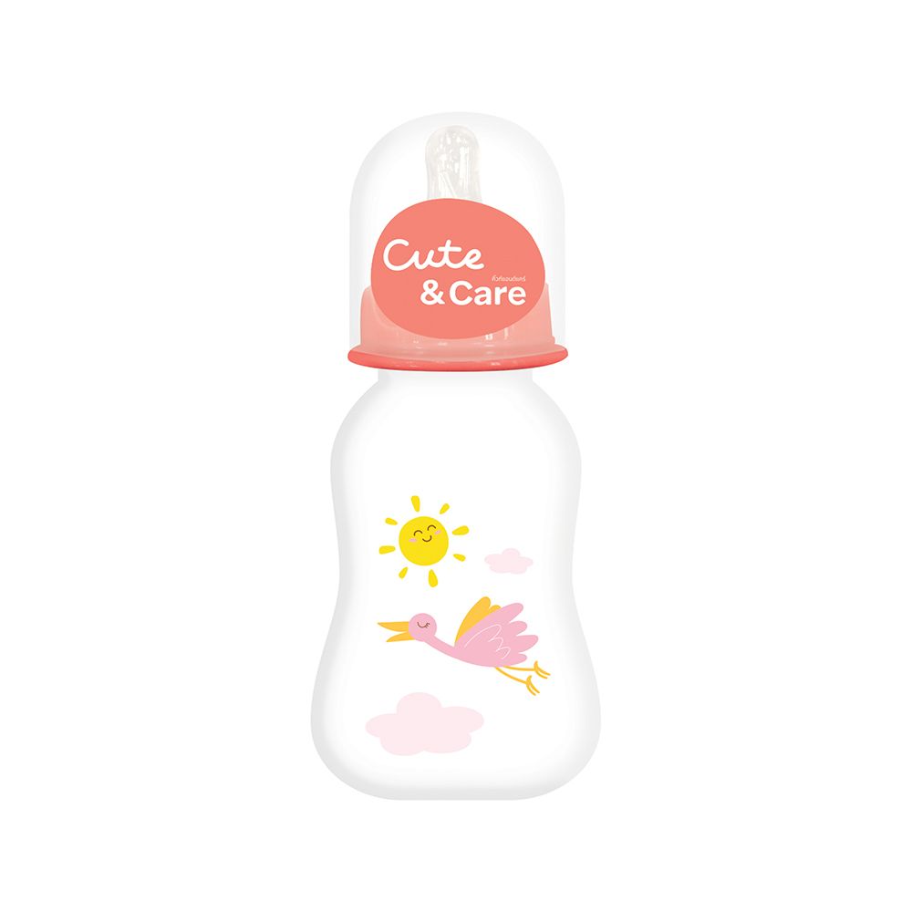 CUTE AND CARE FEEDING BOTTLE PINK 4 OZ