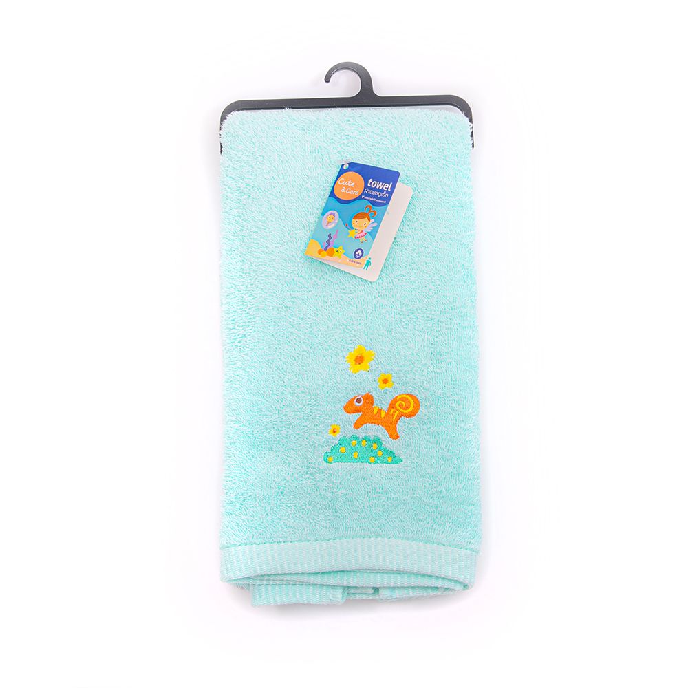 CUTE AND CARE BABY TOWEL GREEN 24X48