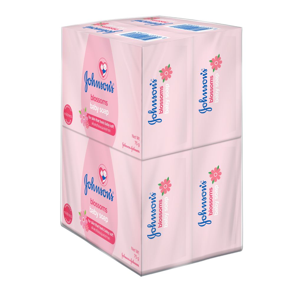 JOHNSON BABY SOAPBLOSSOMS 75G.X4
