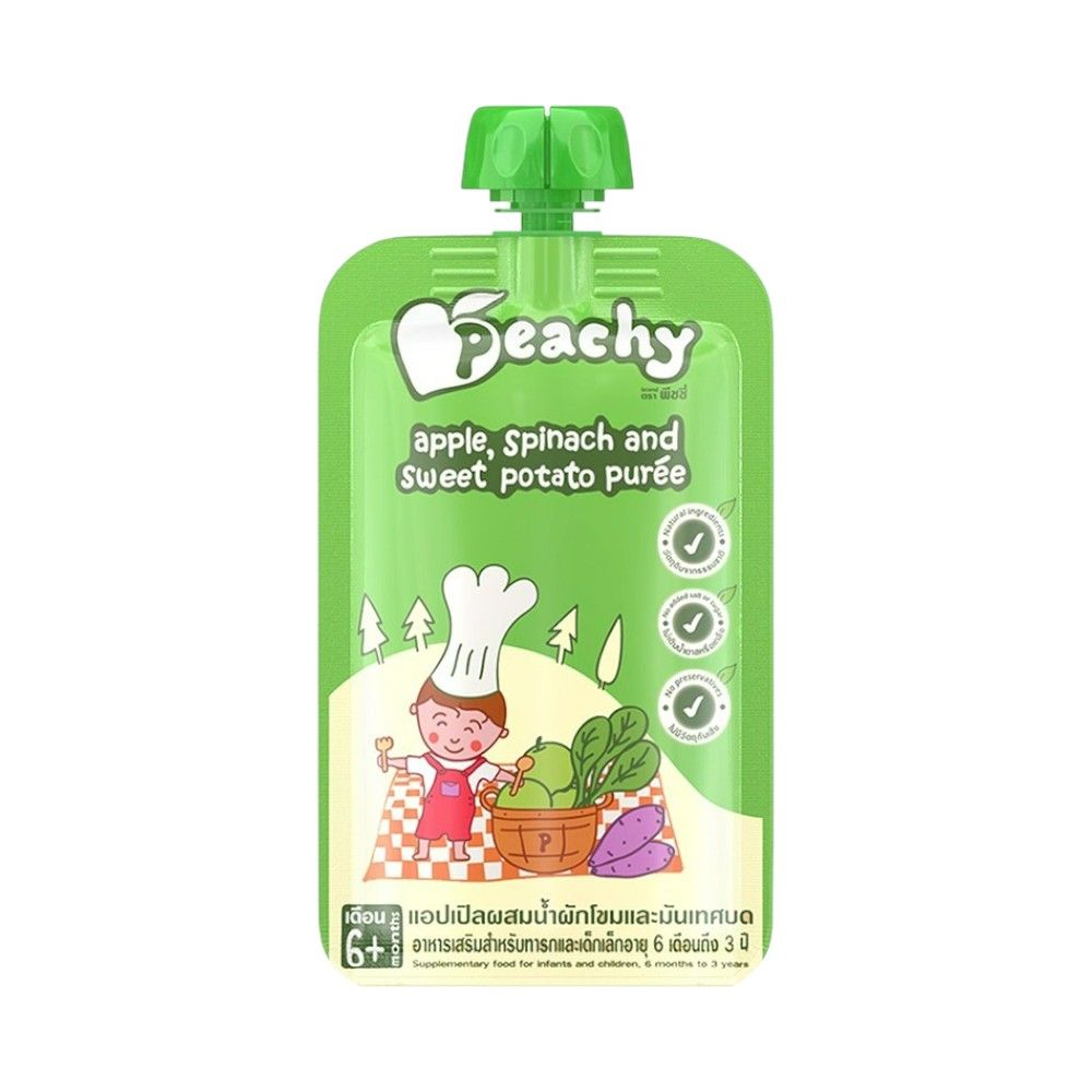 PEACHY APPLESPINACH SWEETPOTATOPUREE110G
