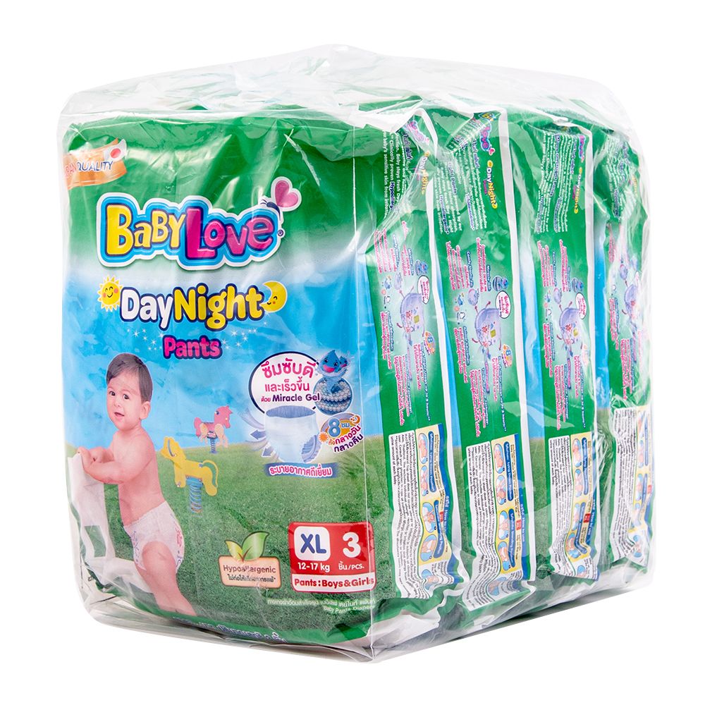 เบบี้เลิฟเดย์แพ้นส์ขนาดทดลองXL3ชิ้นแพ็ค4