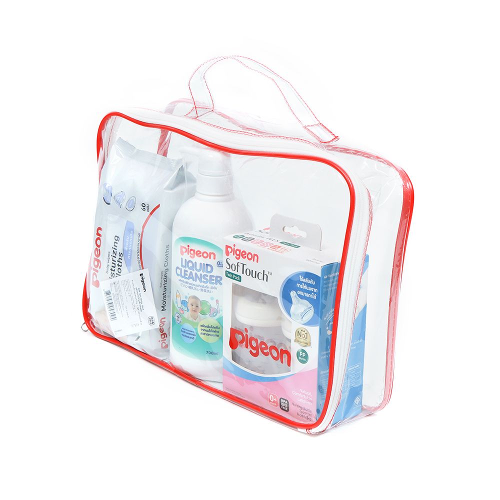 PIGEON BABY GIFT SET - RED 1X3