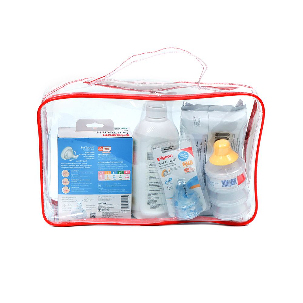 PIGEON BABY GIFT SET - RED 1X3