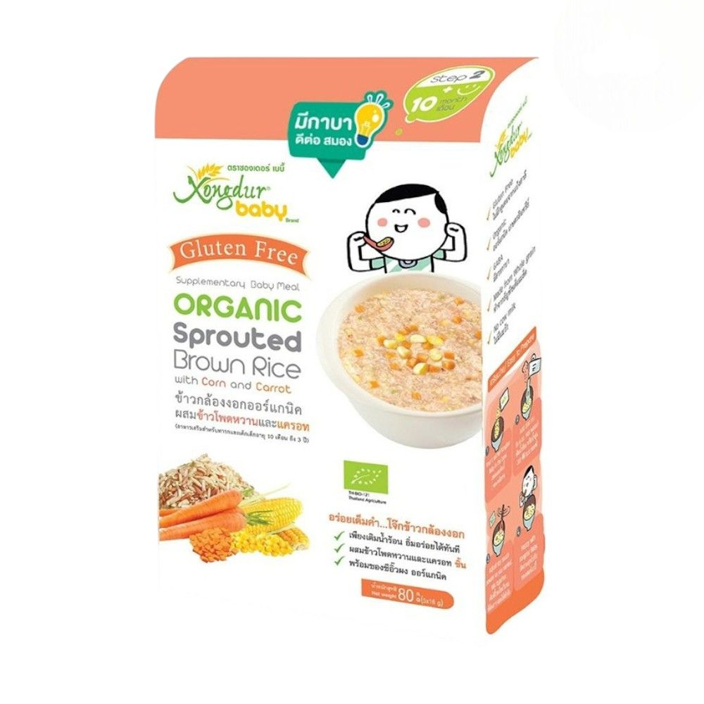 XONGDURBABYSPROUTEDRICE CORN+CARROT80G