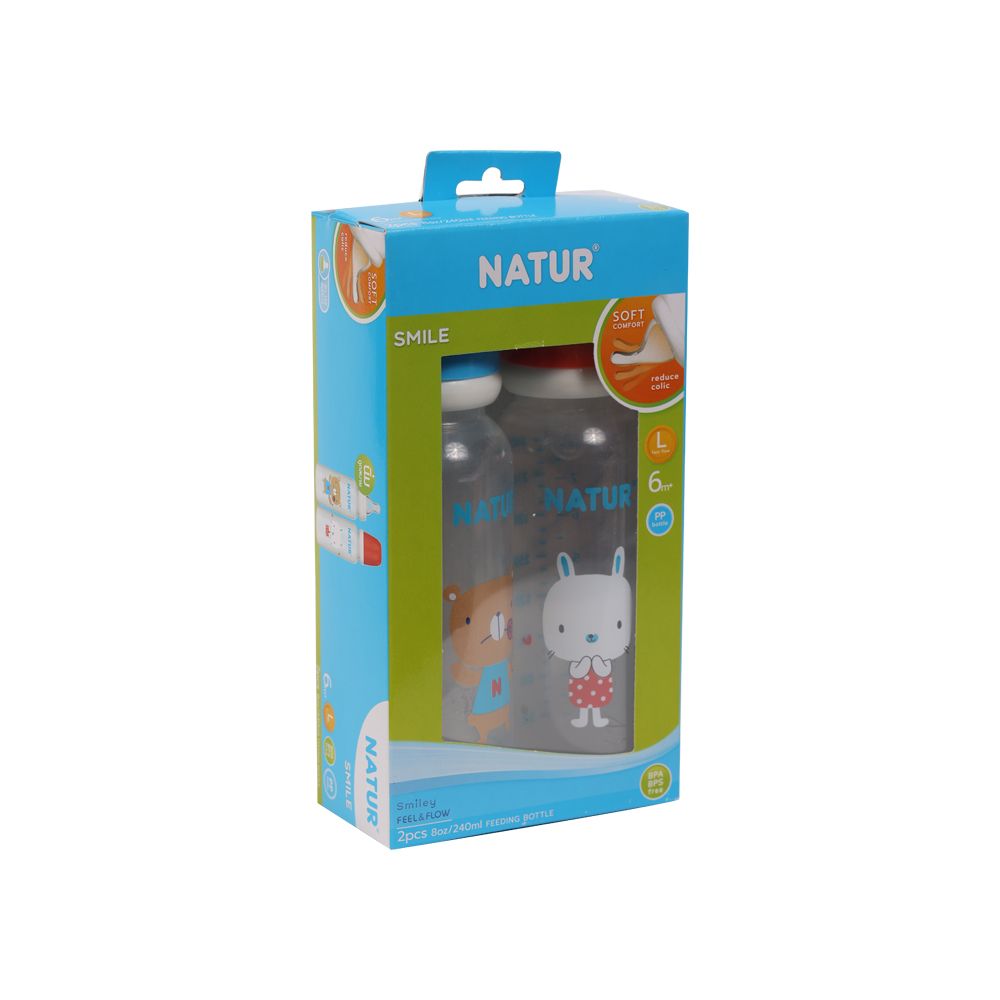 เนเจอร์ขวดทรงกลม 8 ออนซ์ แพ็คคู่