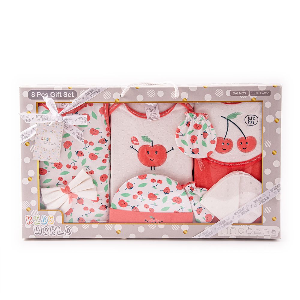 KIDS WORLD 8 PCS BABY GIFT (ASSORTED)