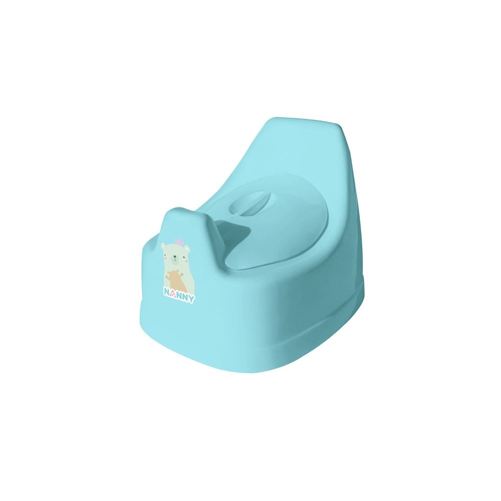 แนนนี่ กระโถนเด็ก หลังสูงพร้อมฝาปิด (คละแบบ)