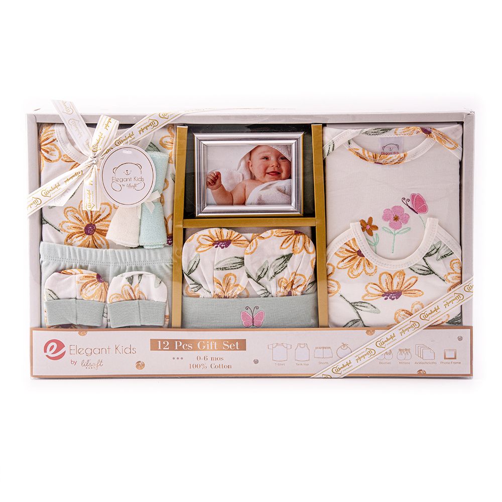 WONDERFUL MEMOIRES 12 PCS BABY GIFT (ASSORTED)