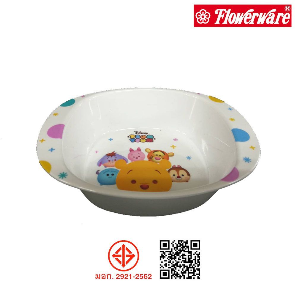 ฟลาวเวอร์แวร์ชามเด็ก6ลายทีซูมซูม EACH (คละแบบ)