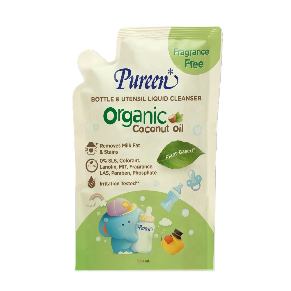 PUREEN BOTTLE CLEANSER ORGANIC REFILL 550 ML.