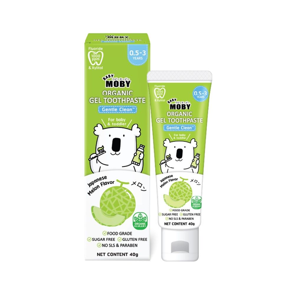 BABY MOBY ORGANIC TOOTHPASTE MELON 40G.