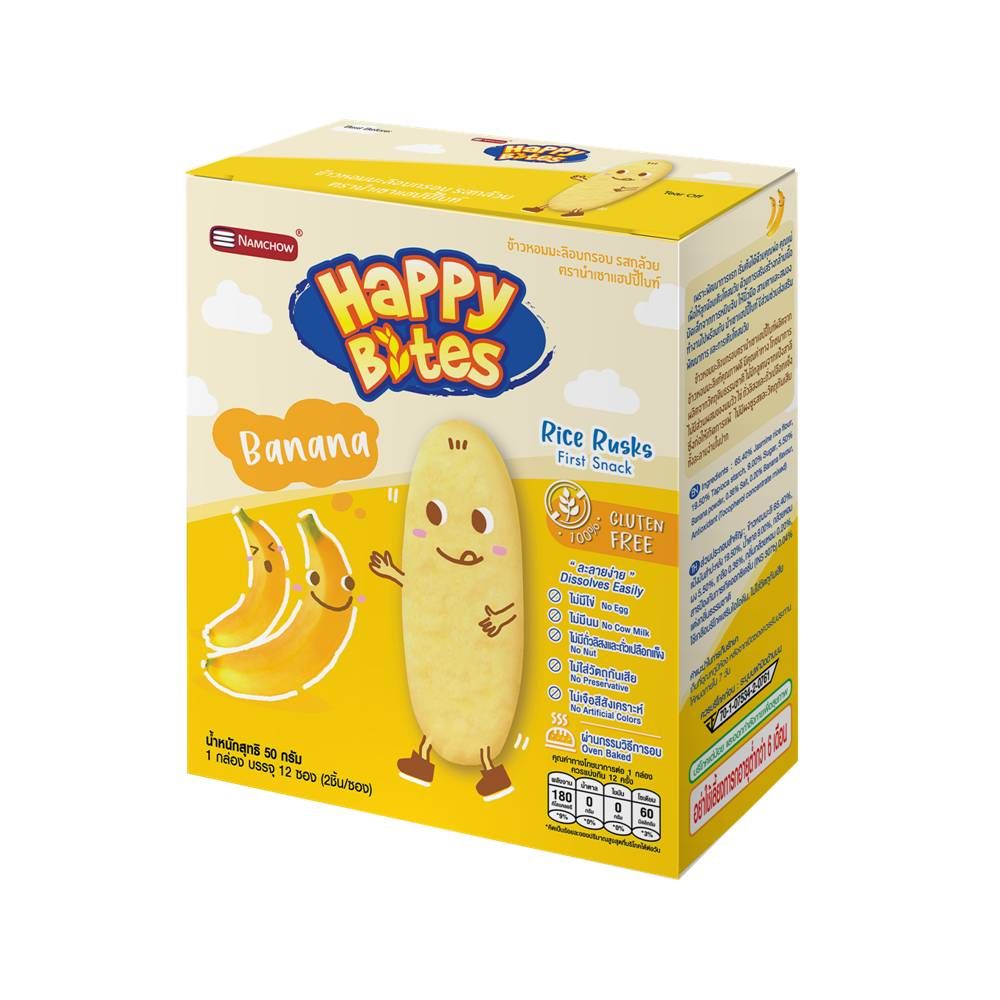 HAPPY BITES BANANA 50 G.
