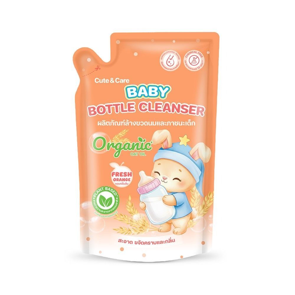 CUTE AND CARE BABY BOTTLE CLEANSER FRESH ORANGE 700 ML