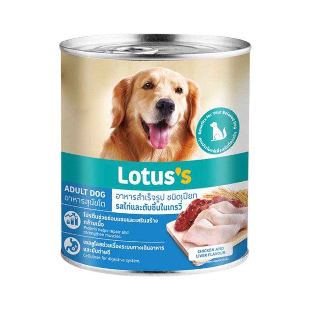 LOTUSS DOG CAN CHICHKEN LIVER GRAVY 400G