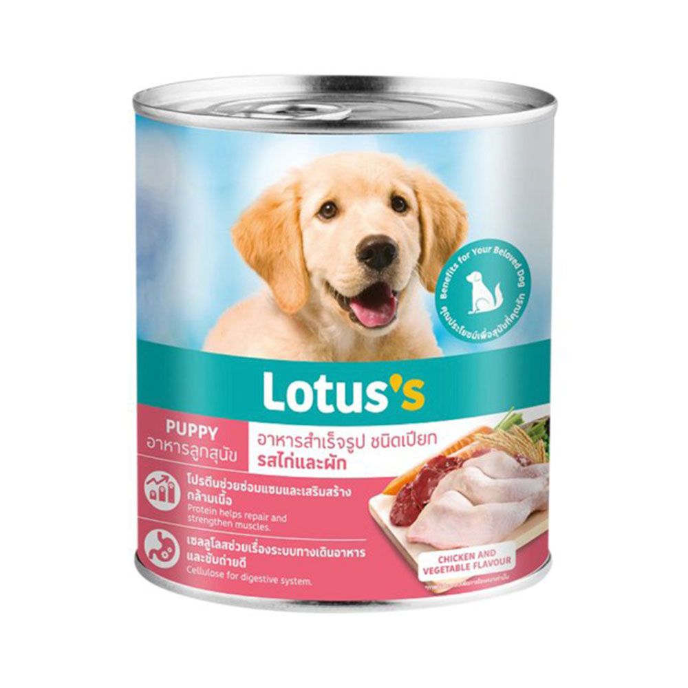 LOTUSS PUPPY CAN CHICKEN VEGETABLE 400G.
