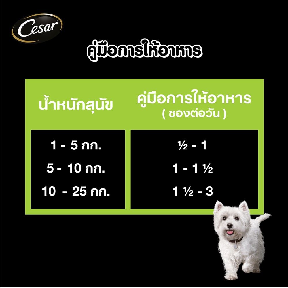 ซีซาร์ เนื้อไก่แครอทฟักทองเจลลี่ 70ก ซT