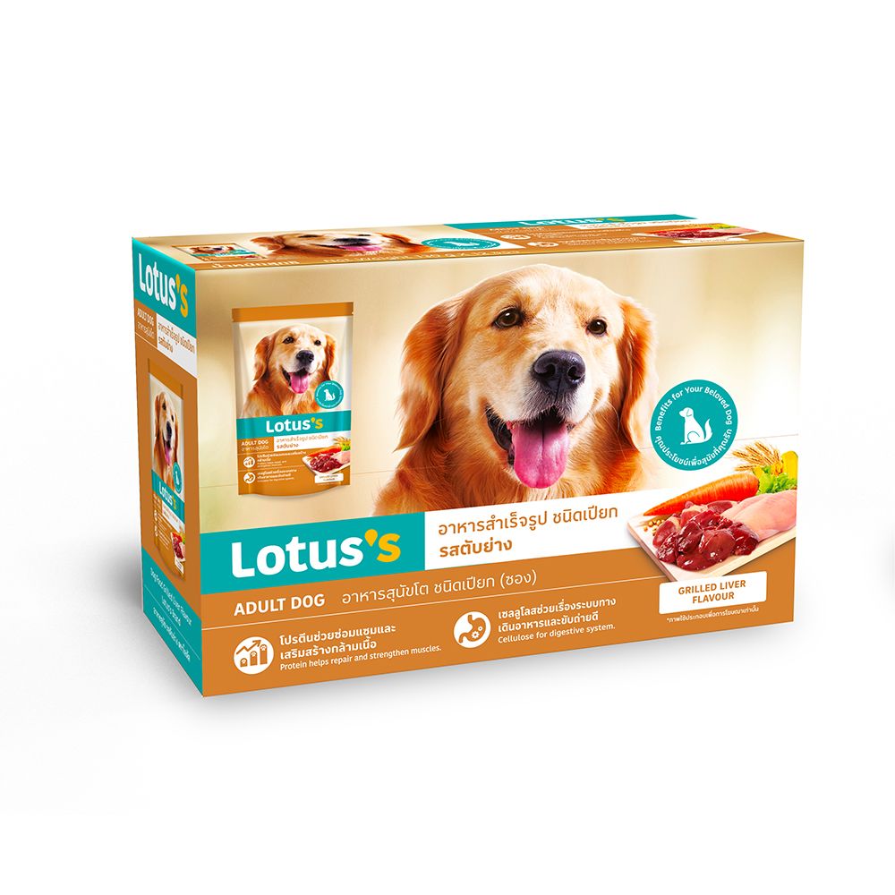 LOTUSS DOG GRILLED LIVER 130G X12POUCH