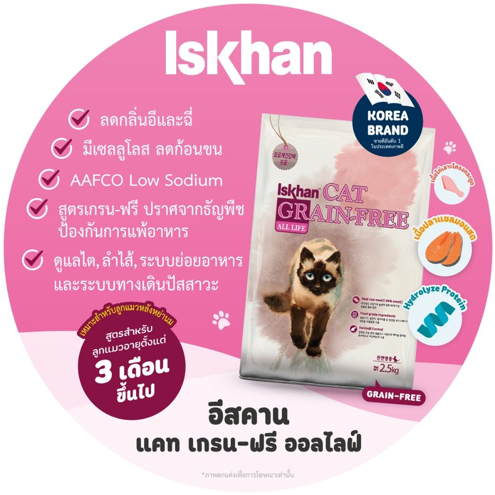 อีสคาน แคท เกรนฟรี ออลไลฟ์ 2.5 กก.