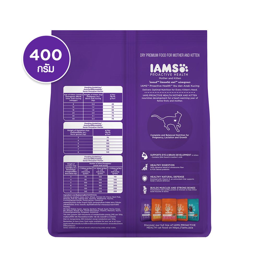 IAMS PROACTIVE HEALTH MOTHER+KITTEN 400G