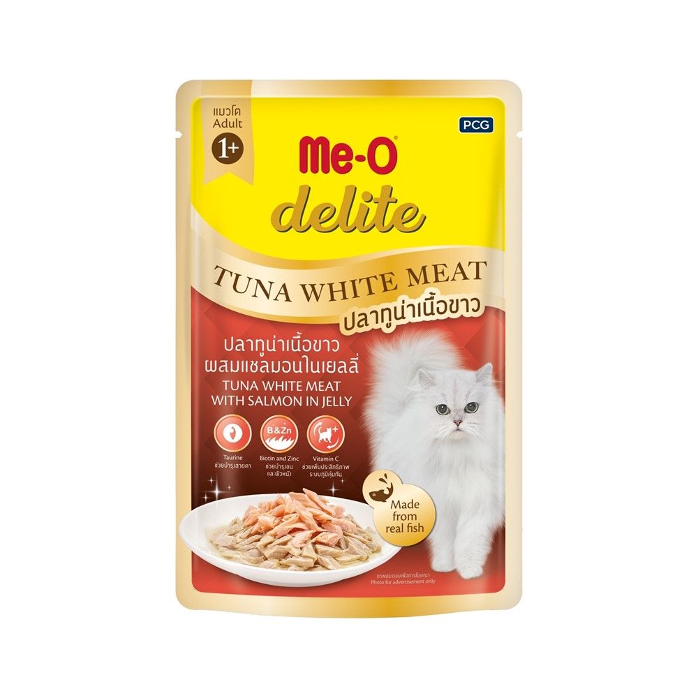 MEO D TUNA WHITE MEAT+SALMON IN JELLY 70G