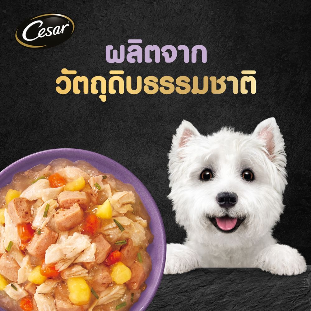 ซีซาร์ คราฟต์เนื้อไก่แกะแครอทมันหวาน 60 กรัม