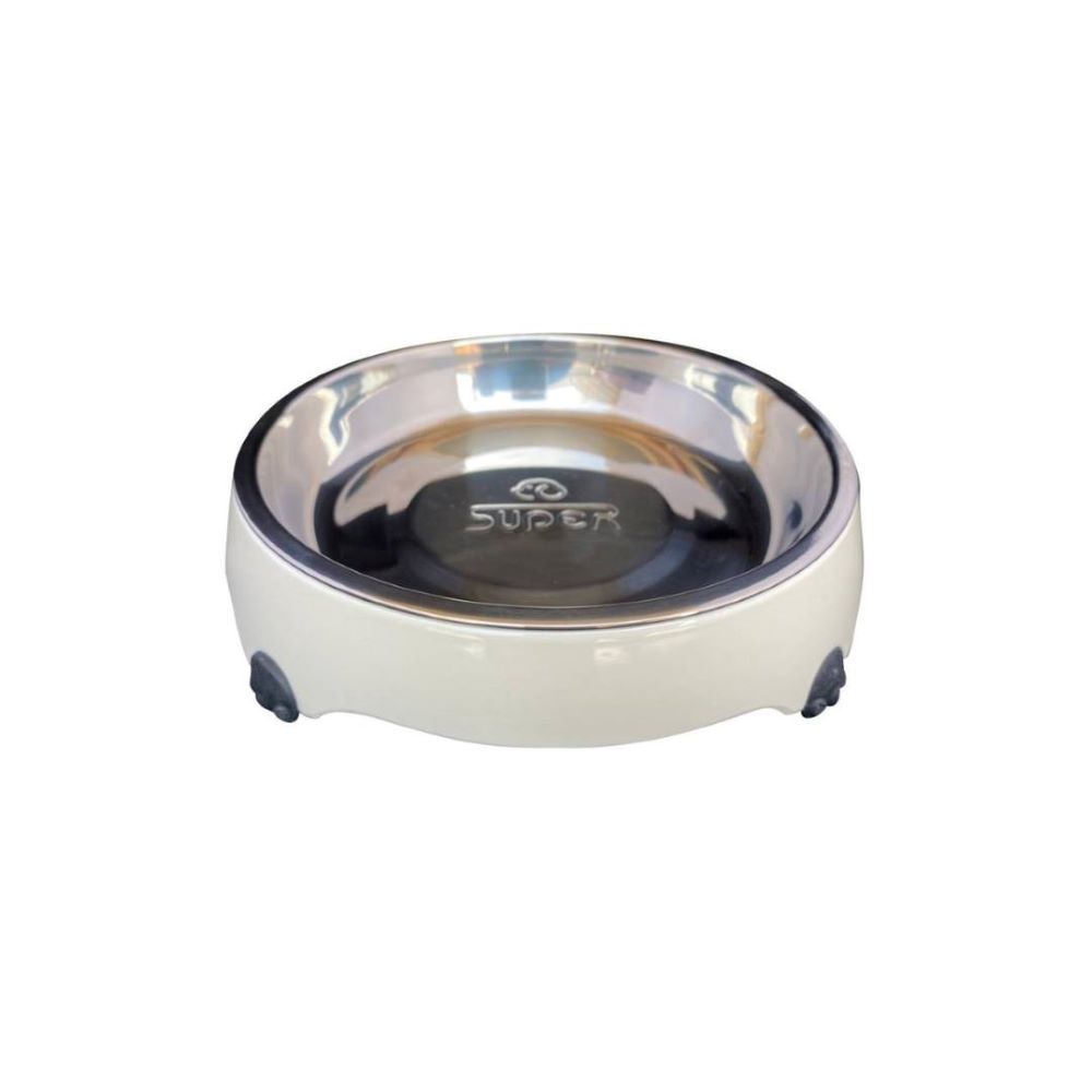 สุกินะเพ็ทโตะชุดชามแมวแสตนเลท 4 ขาแมว M