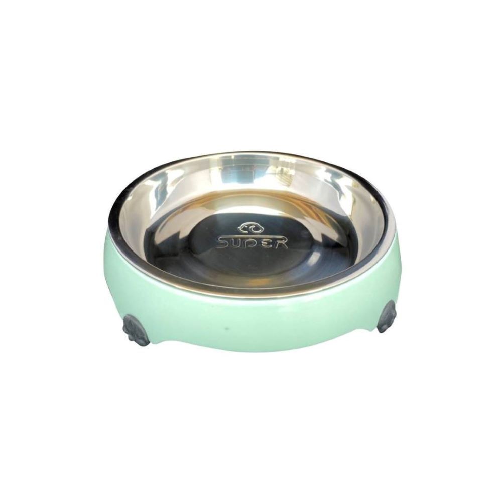 สุกินะเพ็ทโตะชุดชามแมวแสตนเลท 4 ขาแมว M