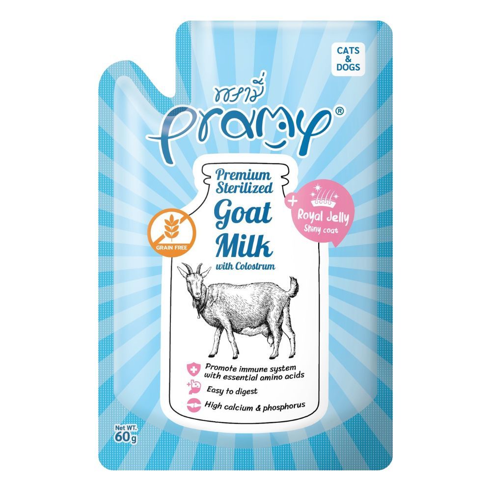 PRAMY STERILIZED GOAT MILK TAURINE 60 G