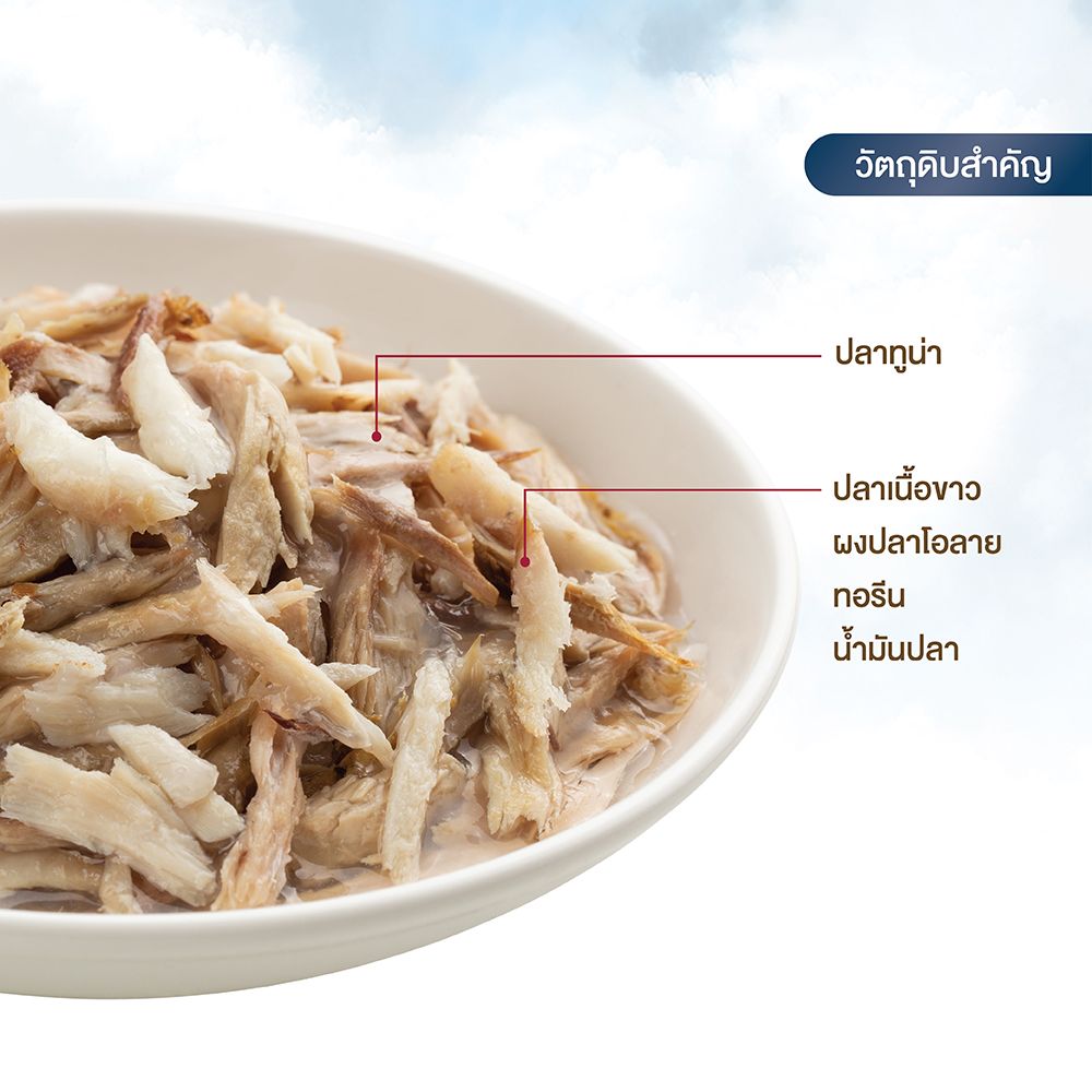 FELINA คานิโน วิฟ อาหารเปียกแมวโต ทูน่าปลาเนื้อขาว 75 กรัม