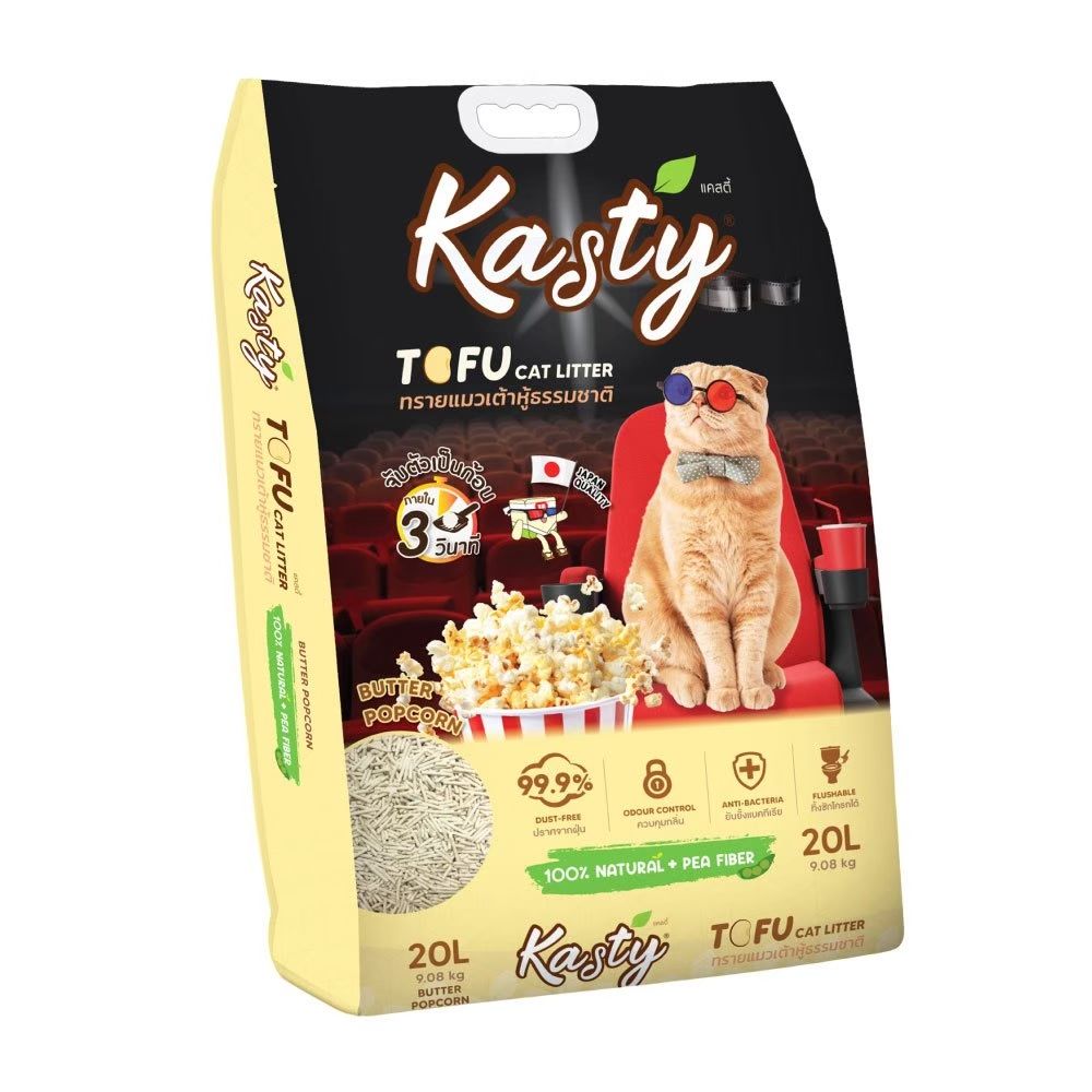 KASTY BUTTER POPCORN TOFU LITTER 20 L