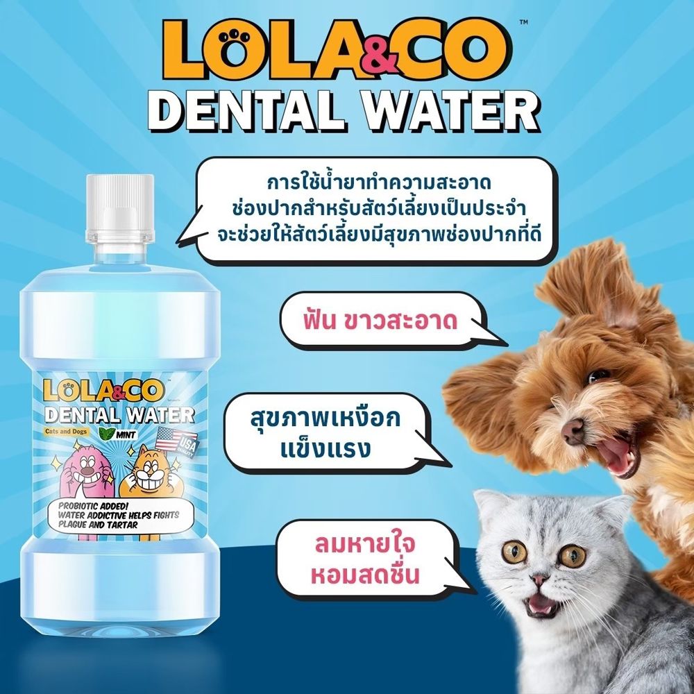 โลล่าแอนด์โค น้ำยาทำความสะอาดปากสัตว์เลี้ยง 250 มล.